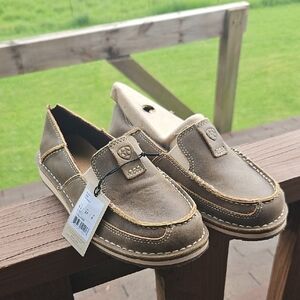 Tan Slip-On Loafers